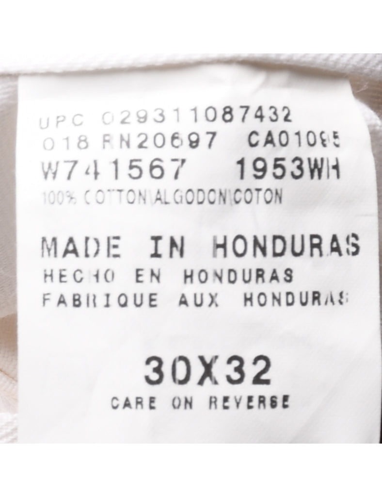 White Y2K Cargo Trousers - W30 L32