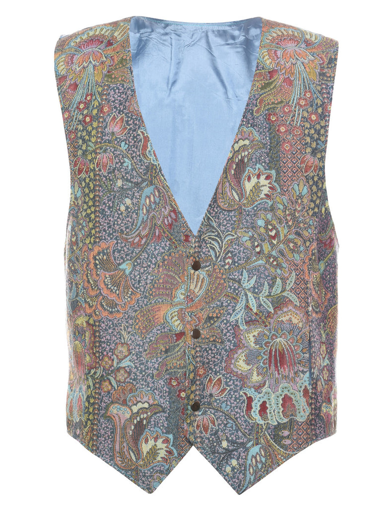 William Morris Style Tapestry Waistcoat - M