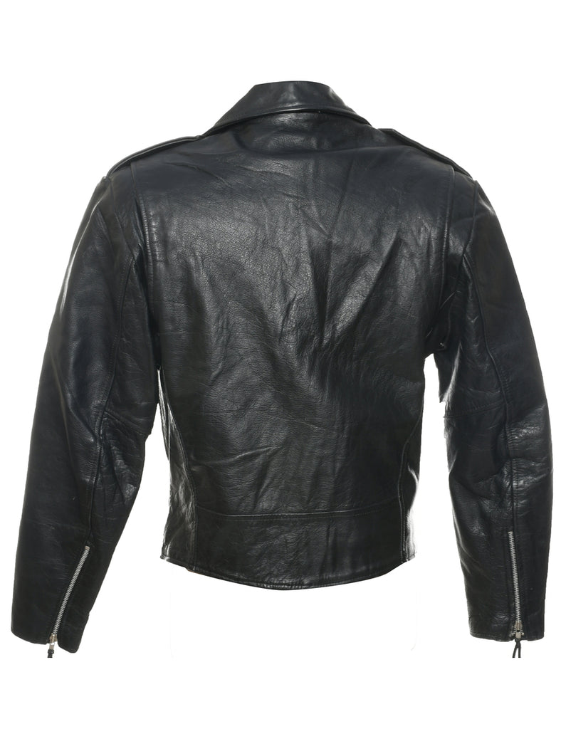 Wilson Biker Style Leather Jacket - S