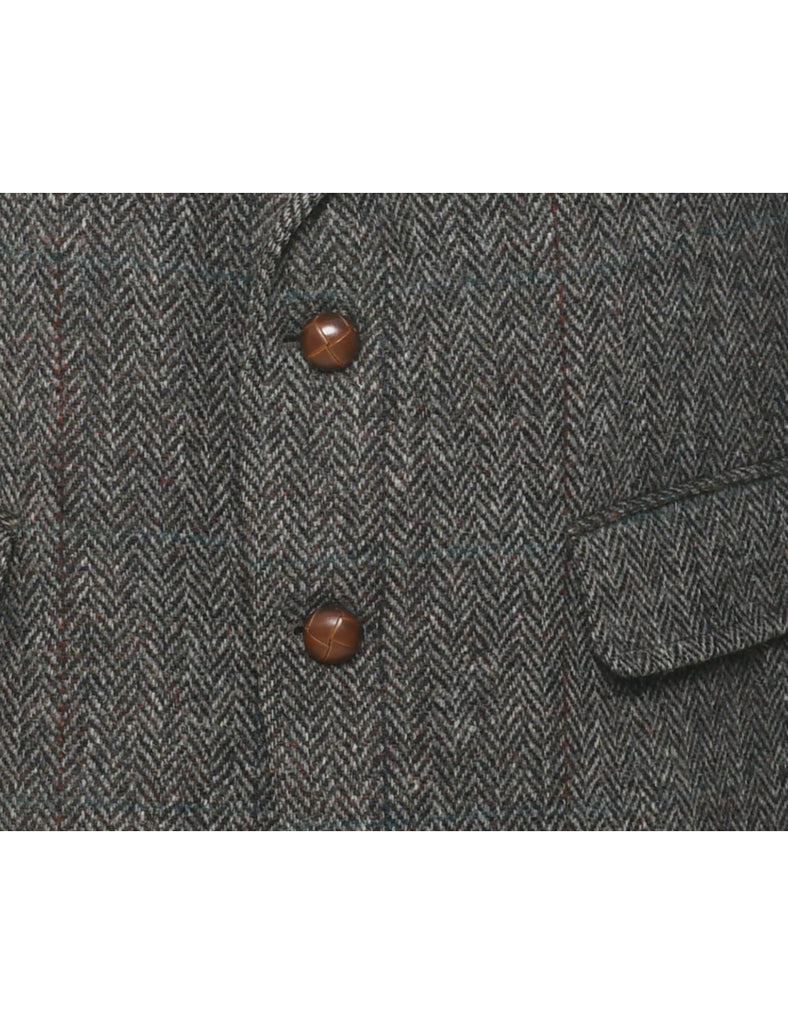 Wool Harris Tweed Blazer - L