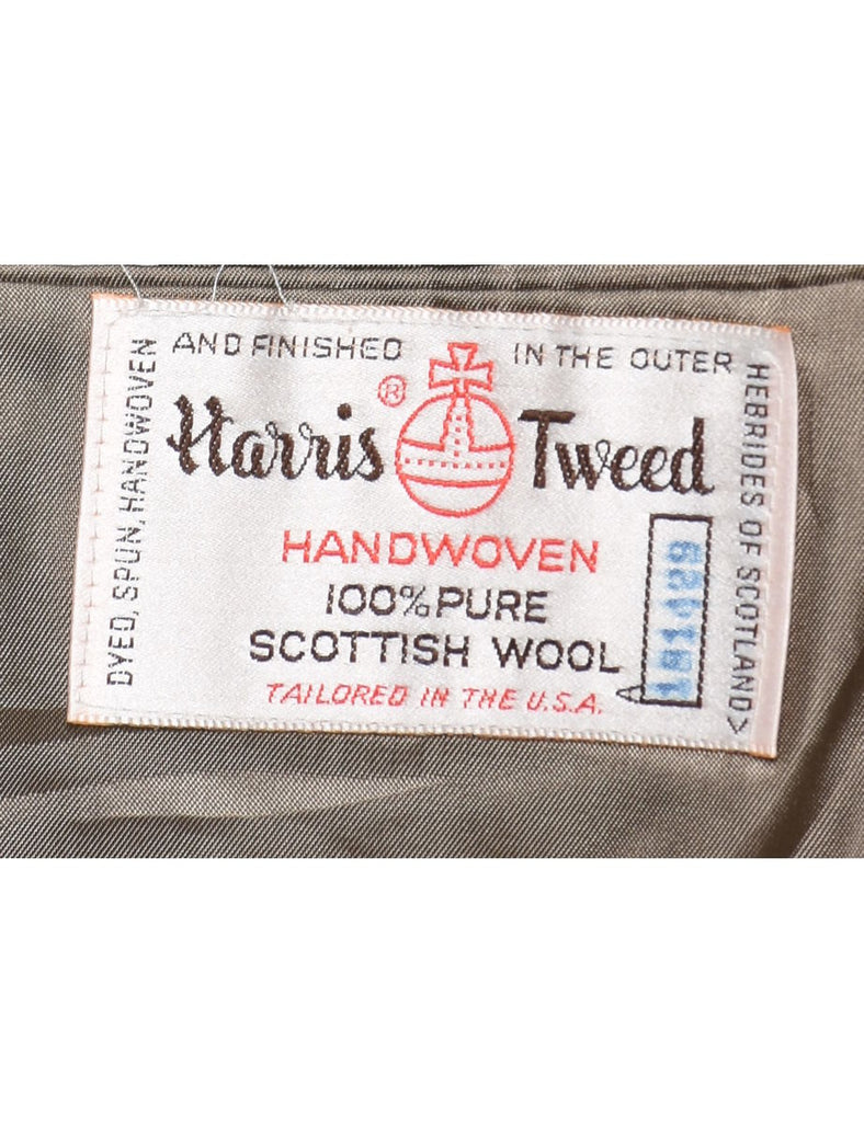 Wool Herringbone Tweed Blazer - XL