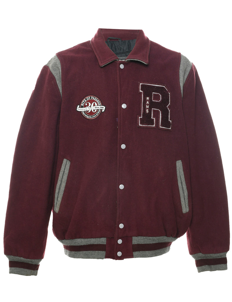 Wool Letter Man Team Jacket - XXL