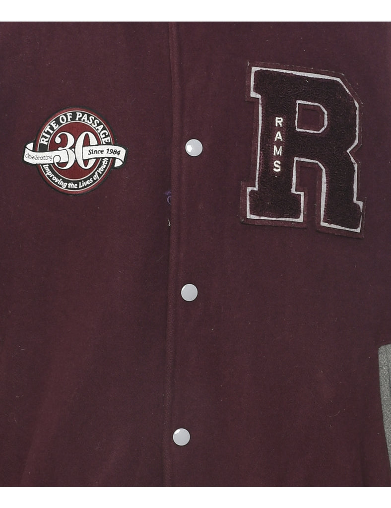 Wool Letter Man Team Jacket - XXL