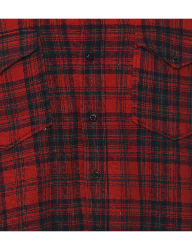Wool Pendleton Checked Shirt - L