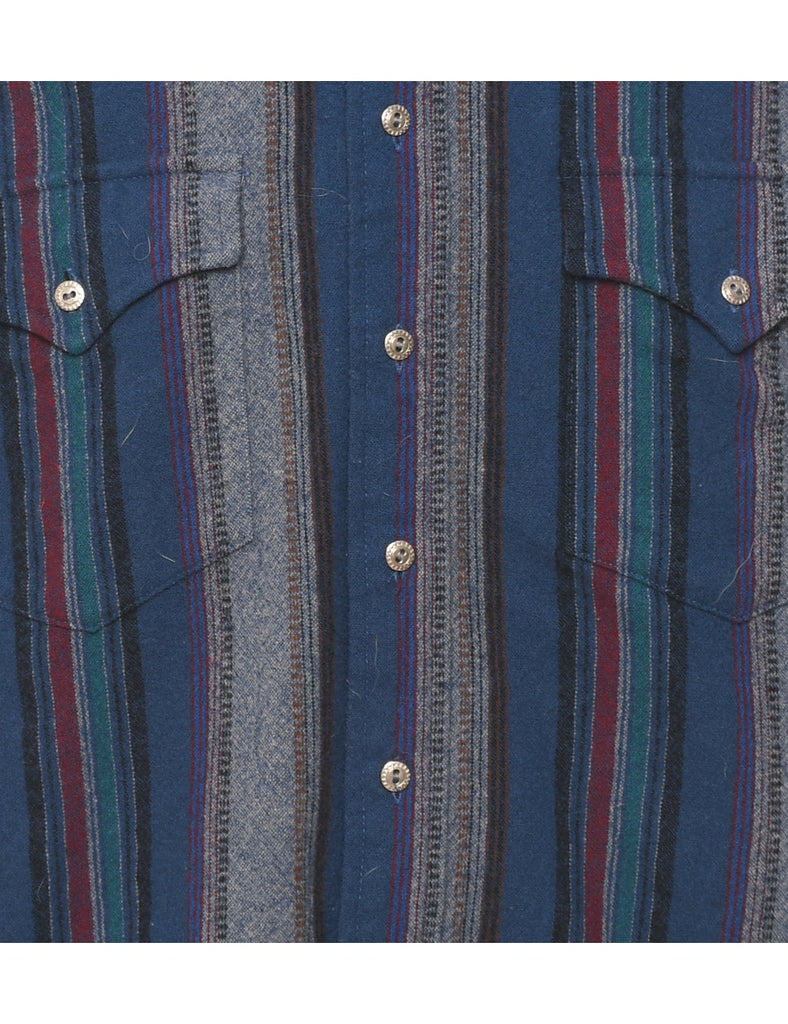 Wool Pendleton Multi-Colour Flannel Striped Shirt - XL