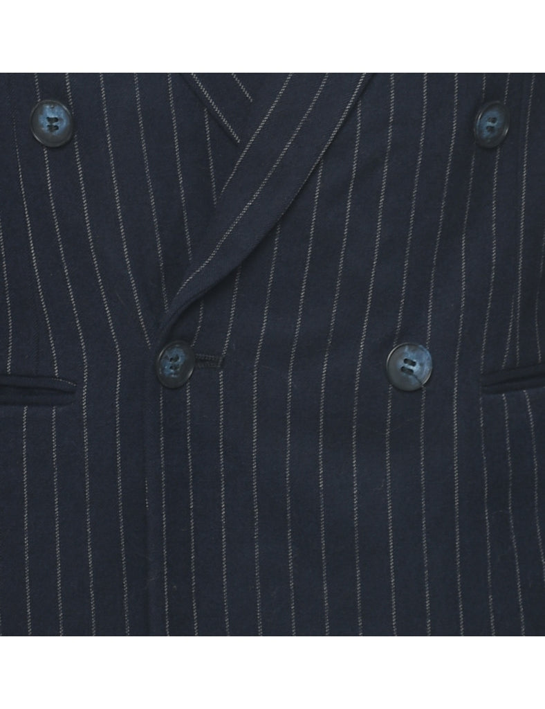 Wool Pinstriped Blazer - S