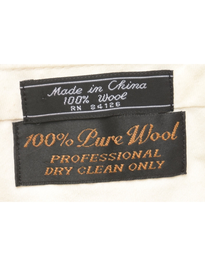 Wool Pinstripes Trousers - W36 L30
