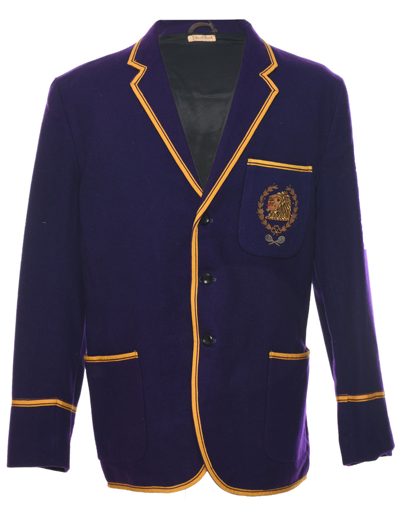 Wool Purple Blazer - M