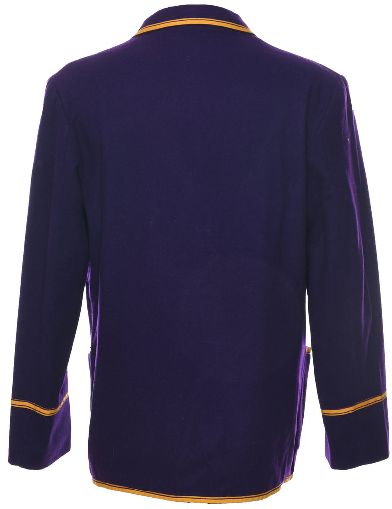 Wool Purple Blazer - M
