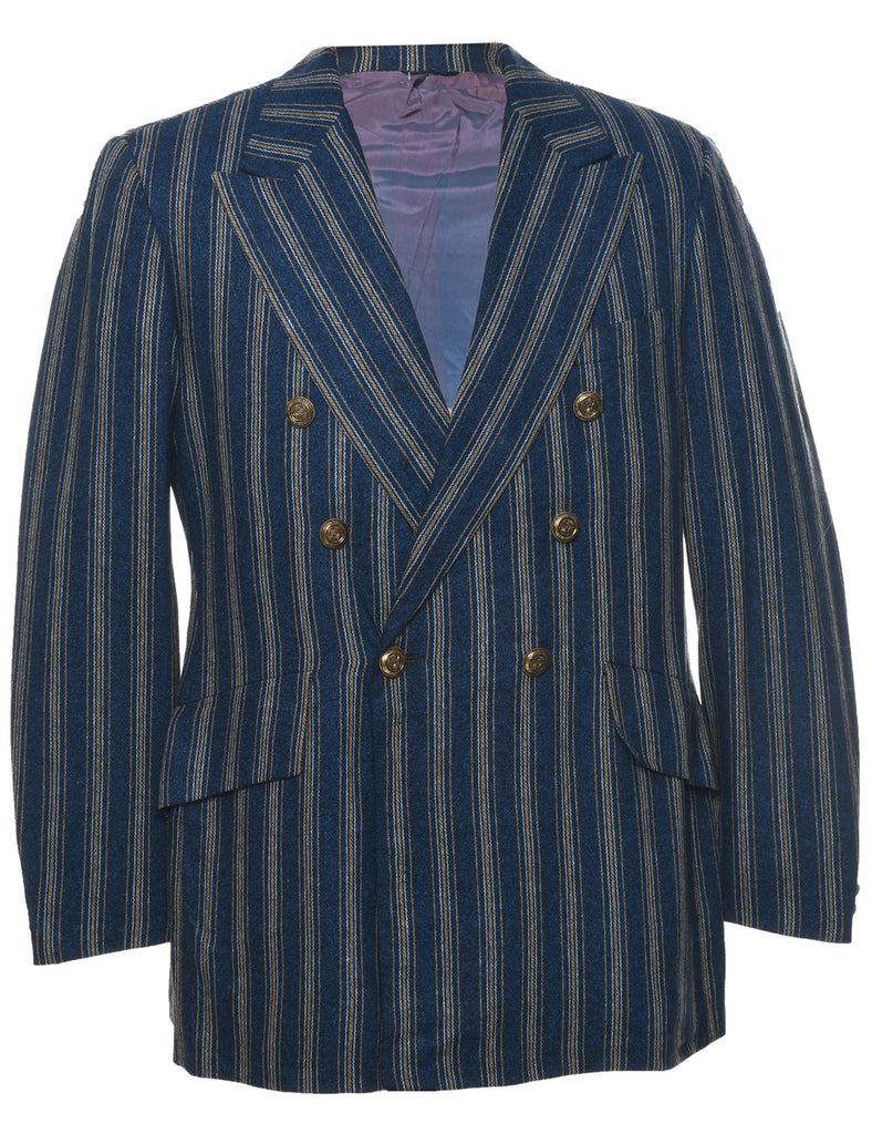 Wool Striped Blazer - M