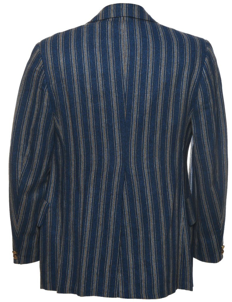 Wool Striped Blazer - M