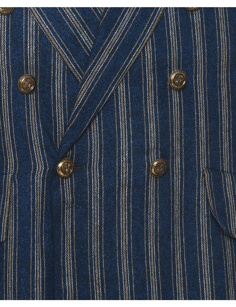 Wool Striped Blazer - M