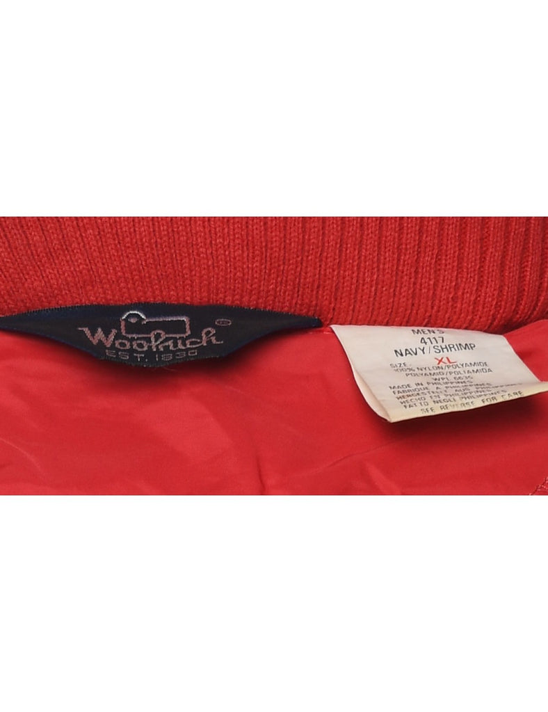 Woolrich Navy & Red Nylon Jacket - XL