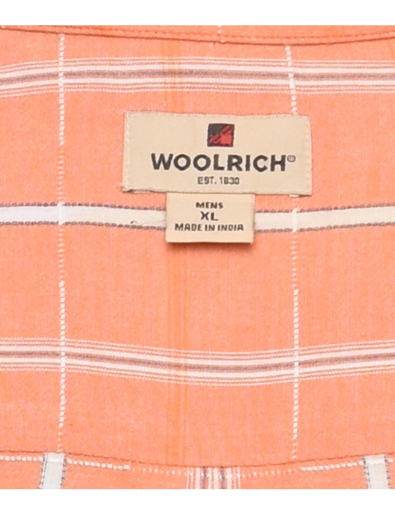 Wooolrich Orange Checked Shirt - XL