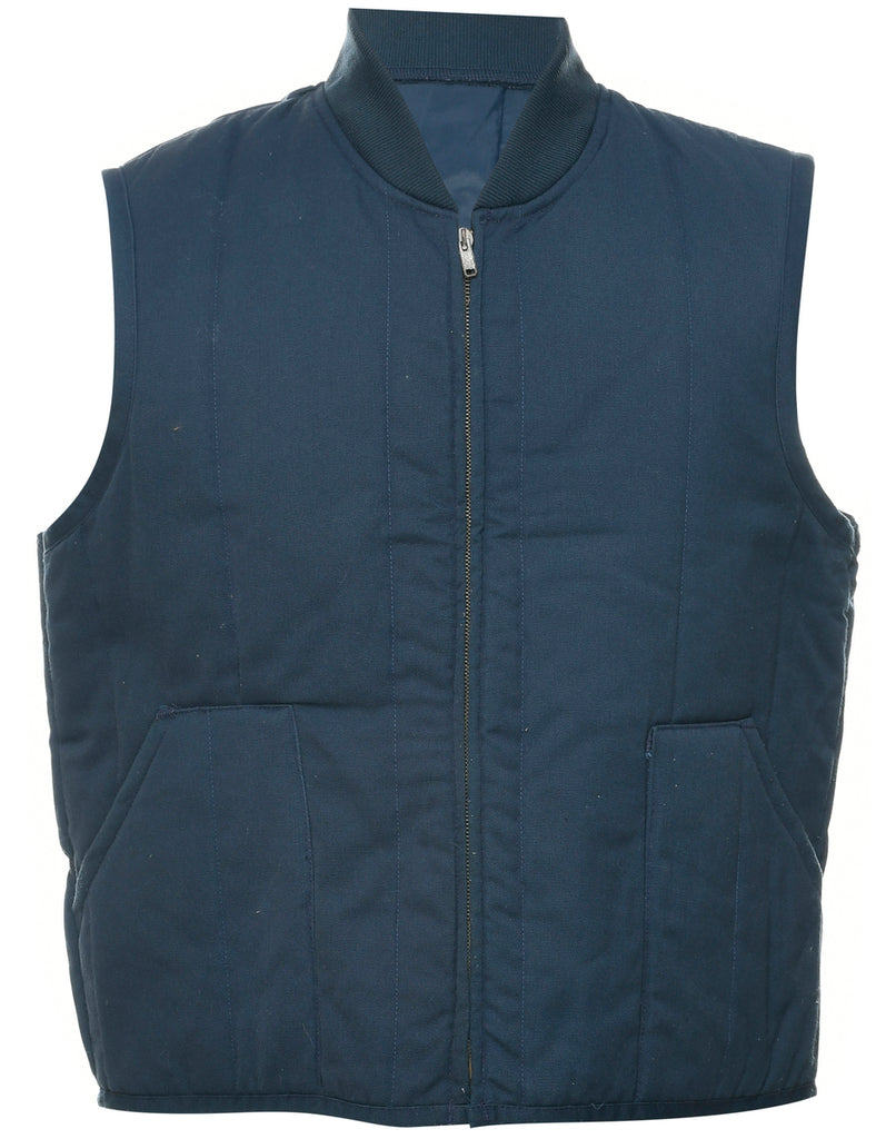 Workwear Navy Waistcoat - L