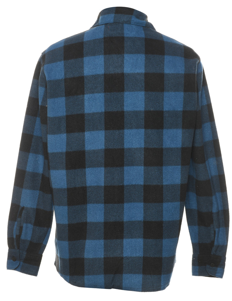 Wrangler Black & Blue Checked Shirt - S