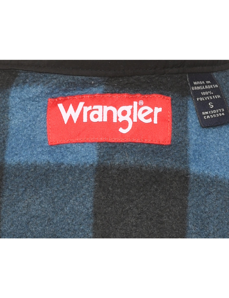 Wrangler Black & Blue Checked Shirt - S