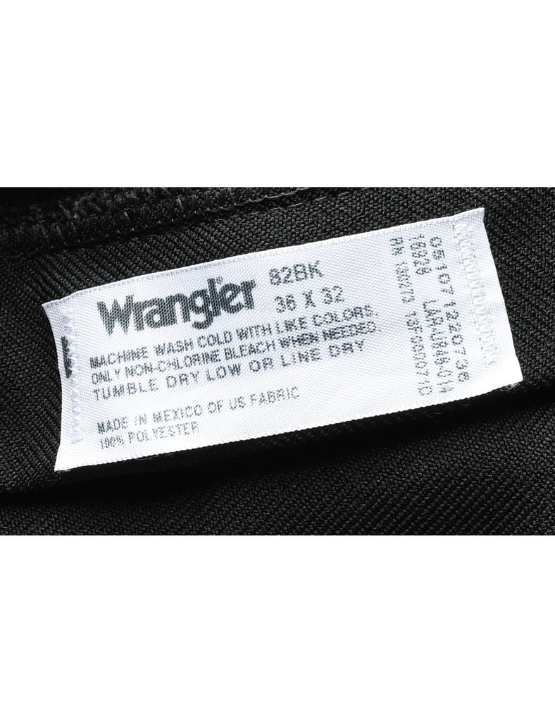 Wrangler Black Smart Classic Trousers - W34 L31