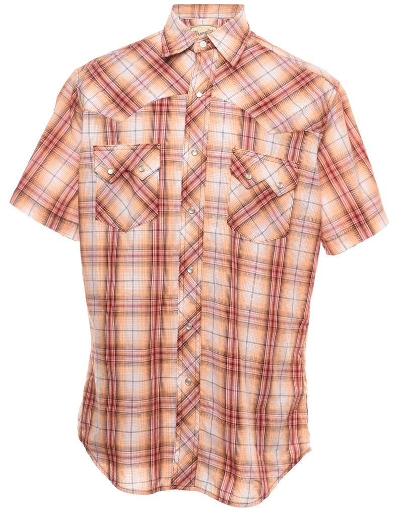Wrangler Checked Western Shirt - M