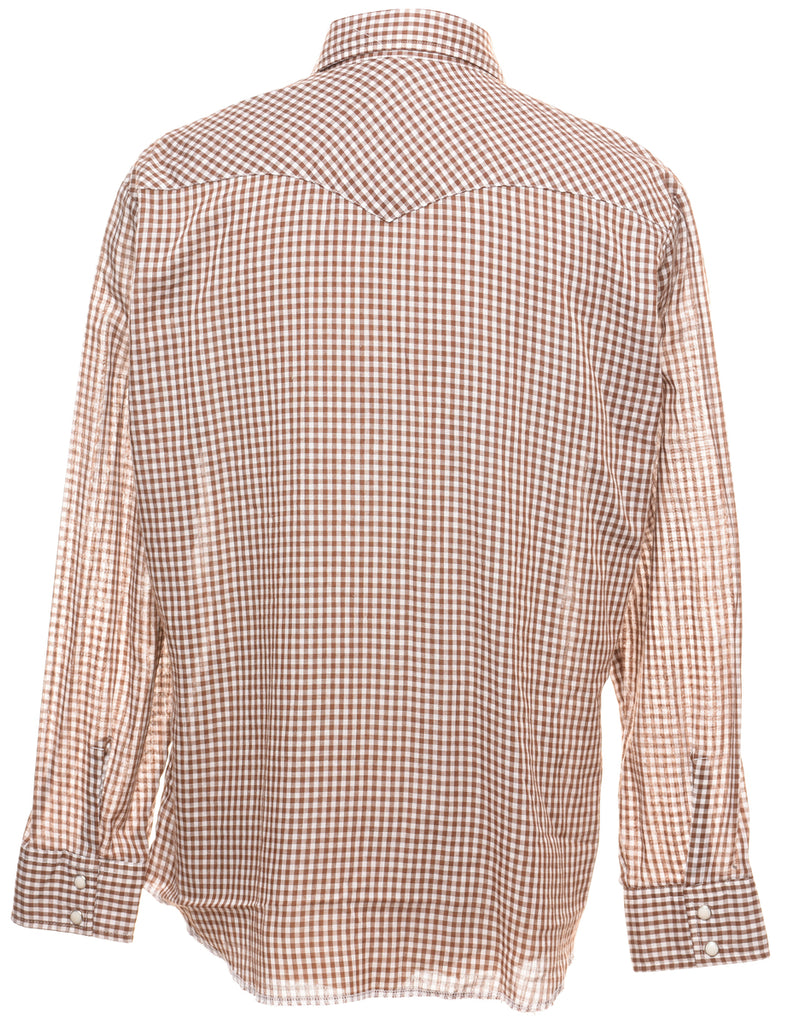Wrangler Checked Western Shirt - L