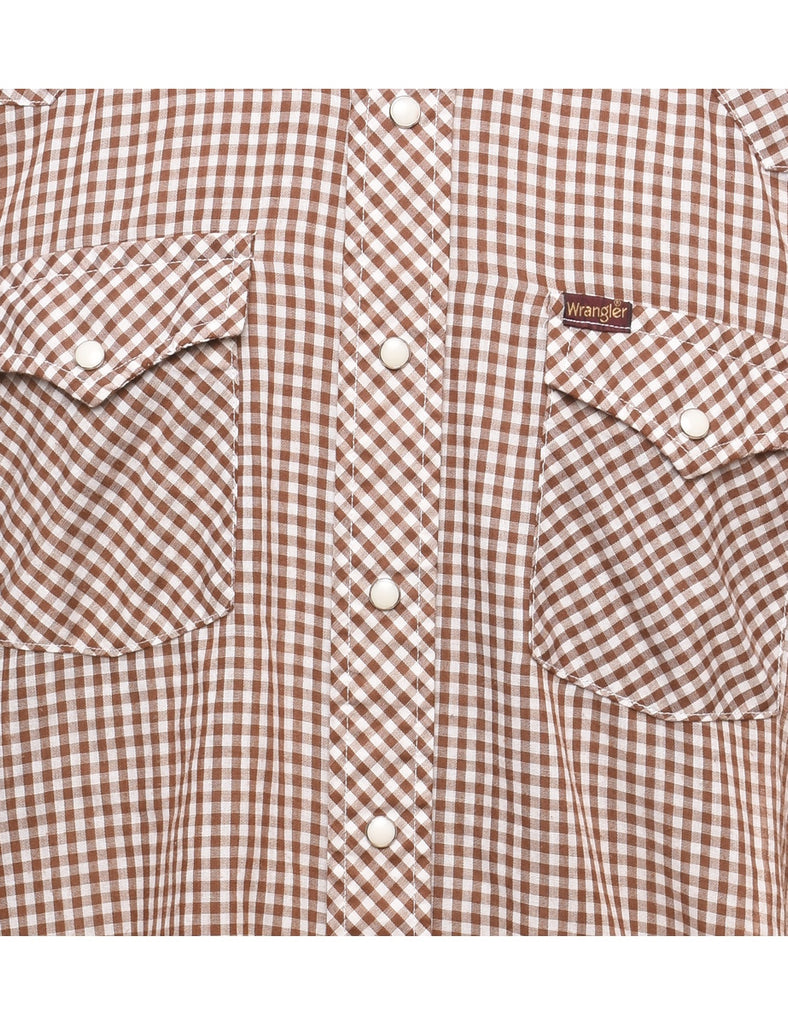 Wrangler Checked Western Shirt - L