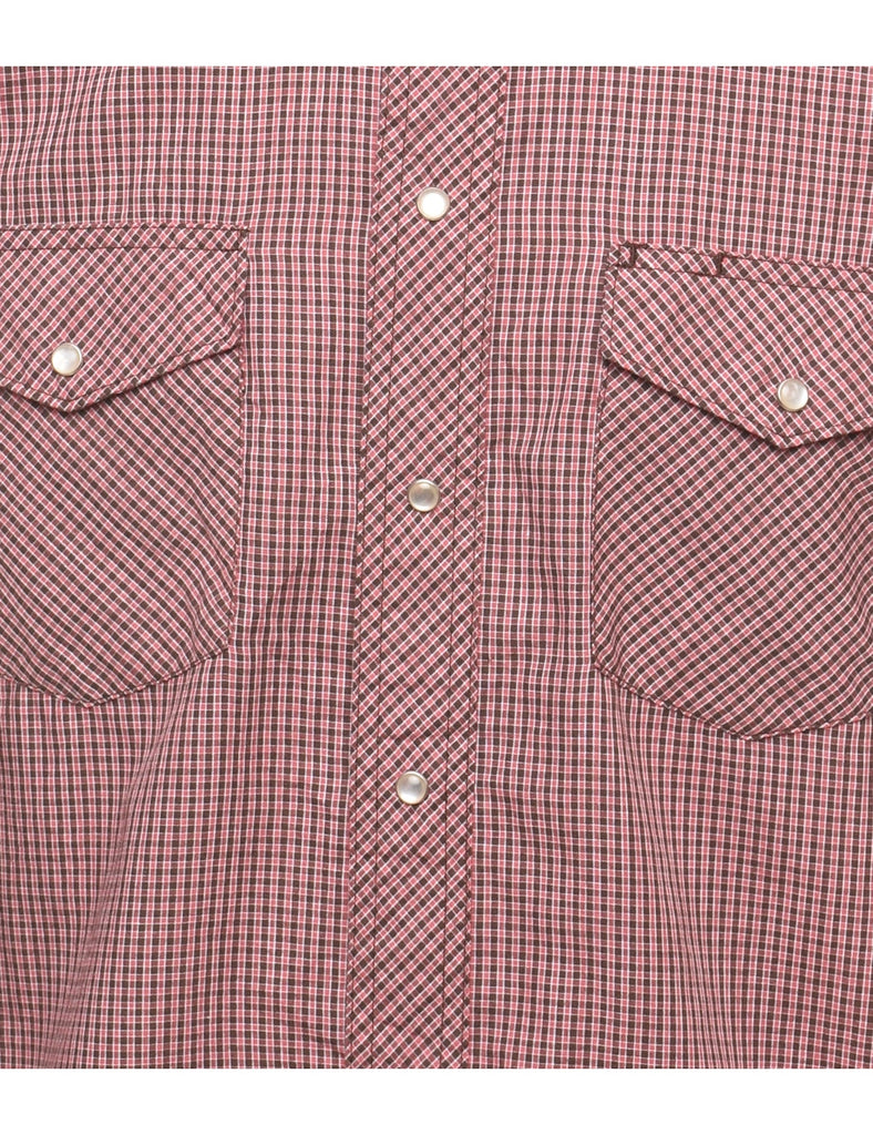 Wrangler Checked Western Shirt - M