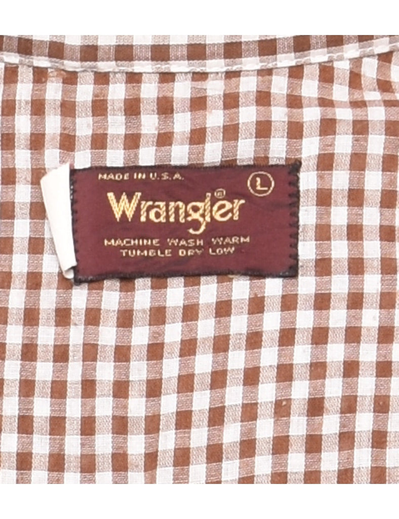 Wrangler Checked Western Shirt - L