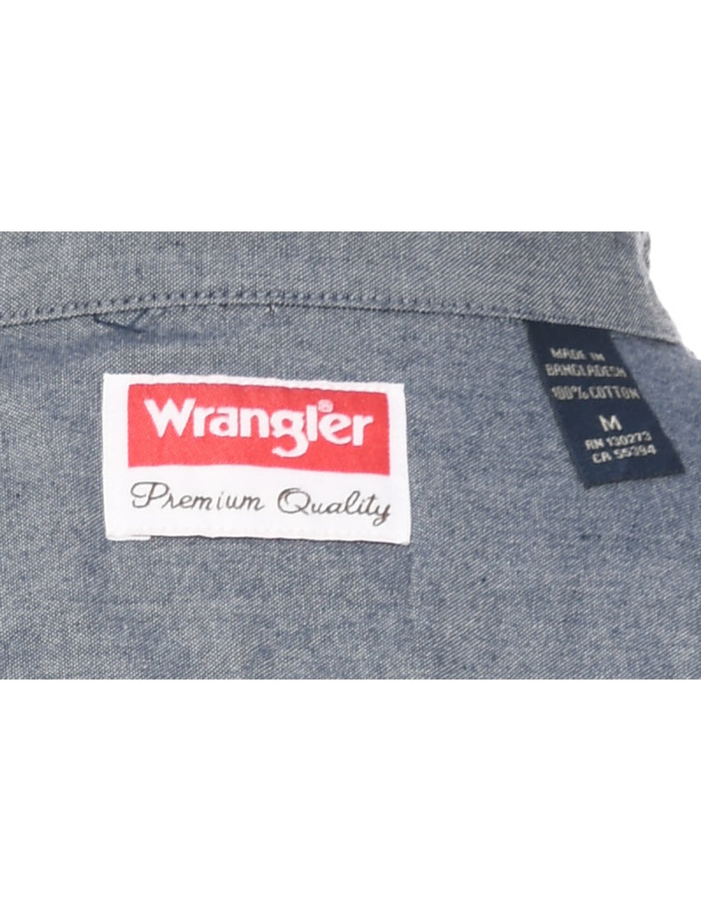 Wrangler Plaid Navy Shirt - M