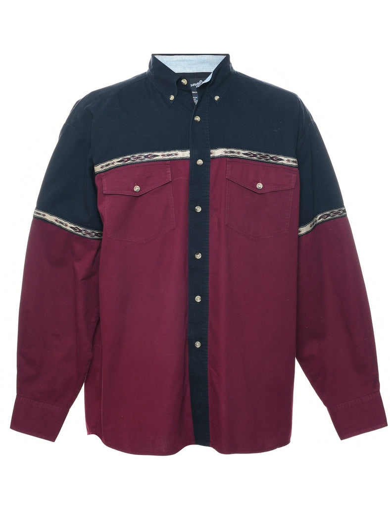 Wrangler Two Tone Denim Shirt - L