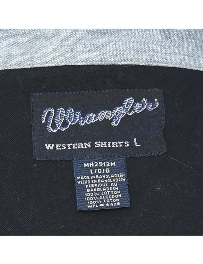 Wrangler Two Tone Denim Shirt - L