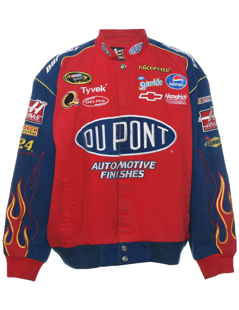 Y2K DuPont Flame Design Chase Authentics Jacket - XL