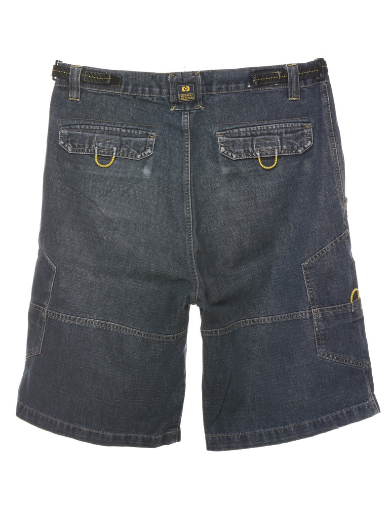 Y2K Indigo Denim Shorts - W34 L10