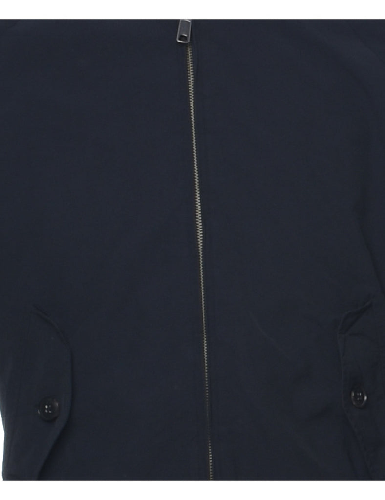Zip Front Black Jacket - M