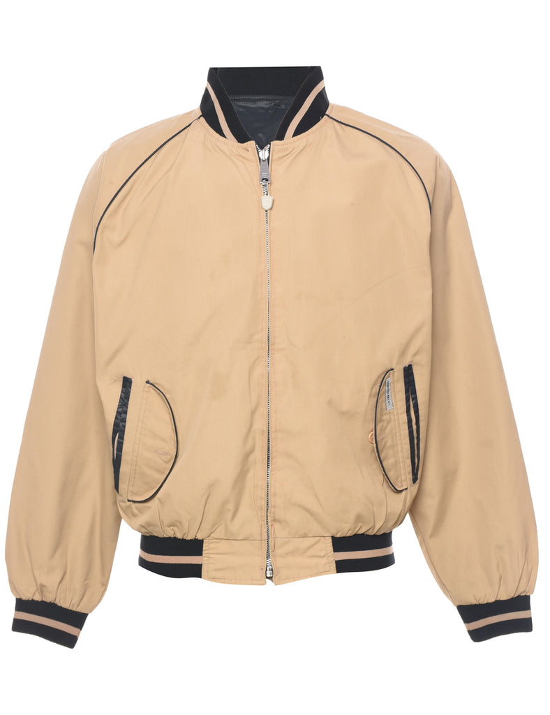 Zip Front Bomber Jacket - L