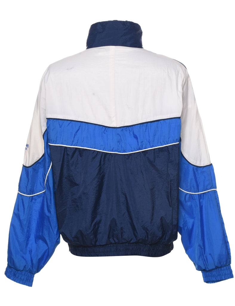 Zip Front Colour Block Nylon Jacket - XL