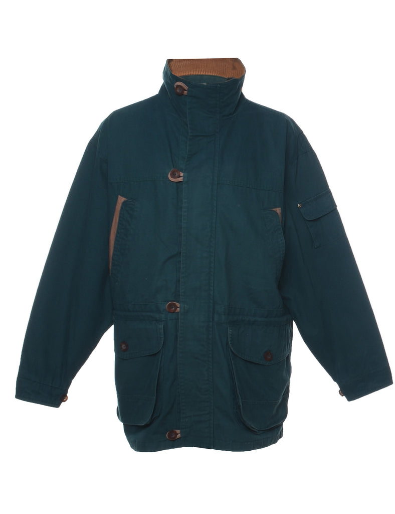 Zip Front Green Jacket - L