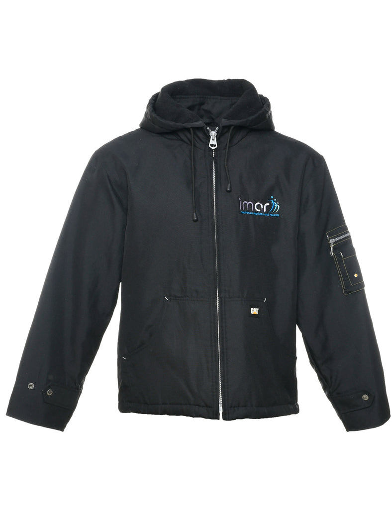 Zip Front Hooded Jacket - M
