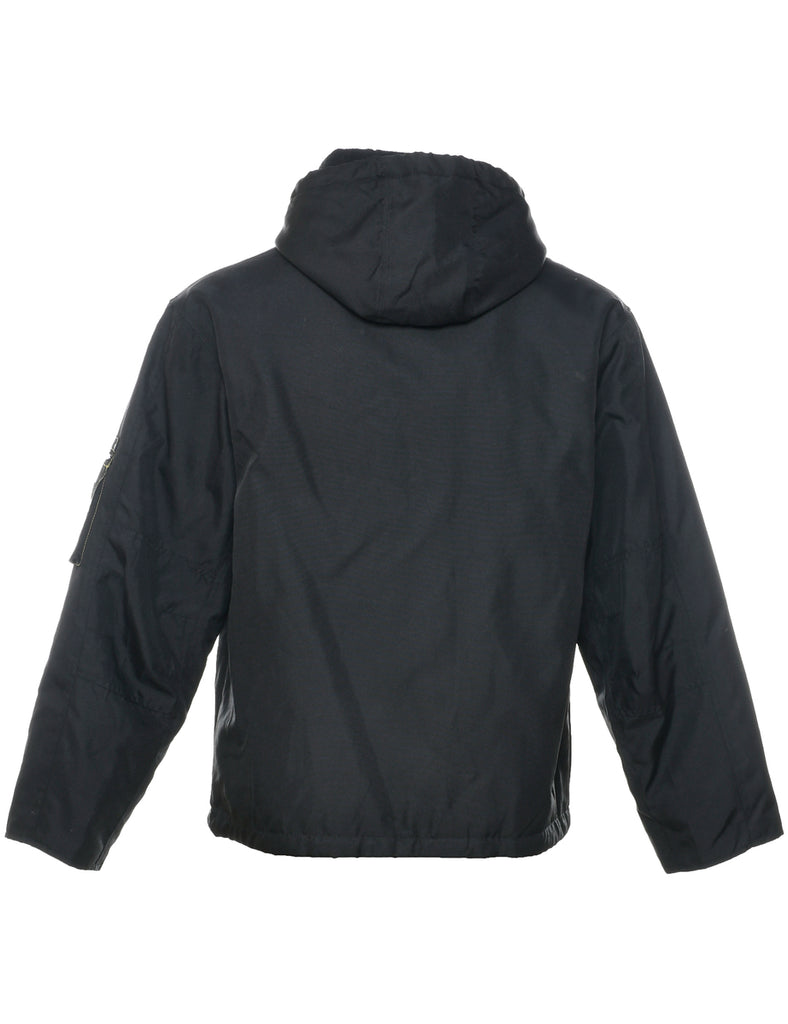 Zip Front Hooded Jacket - M