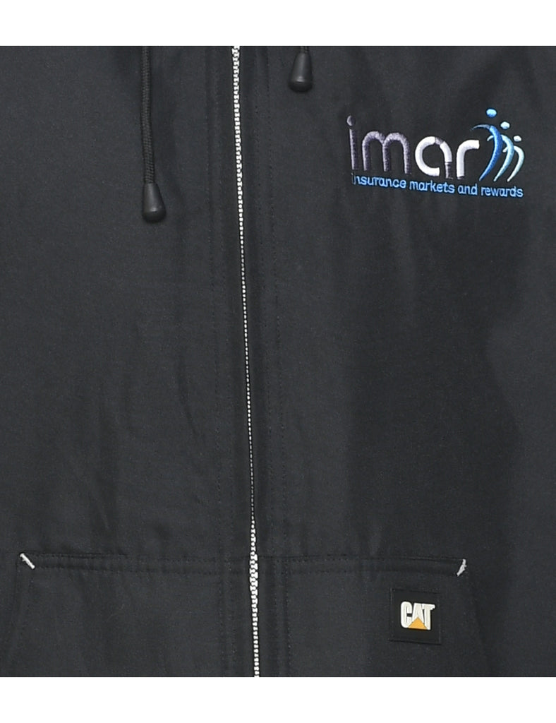 Zip Front Hooded Jacket - M