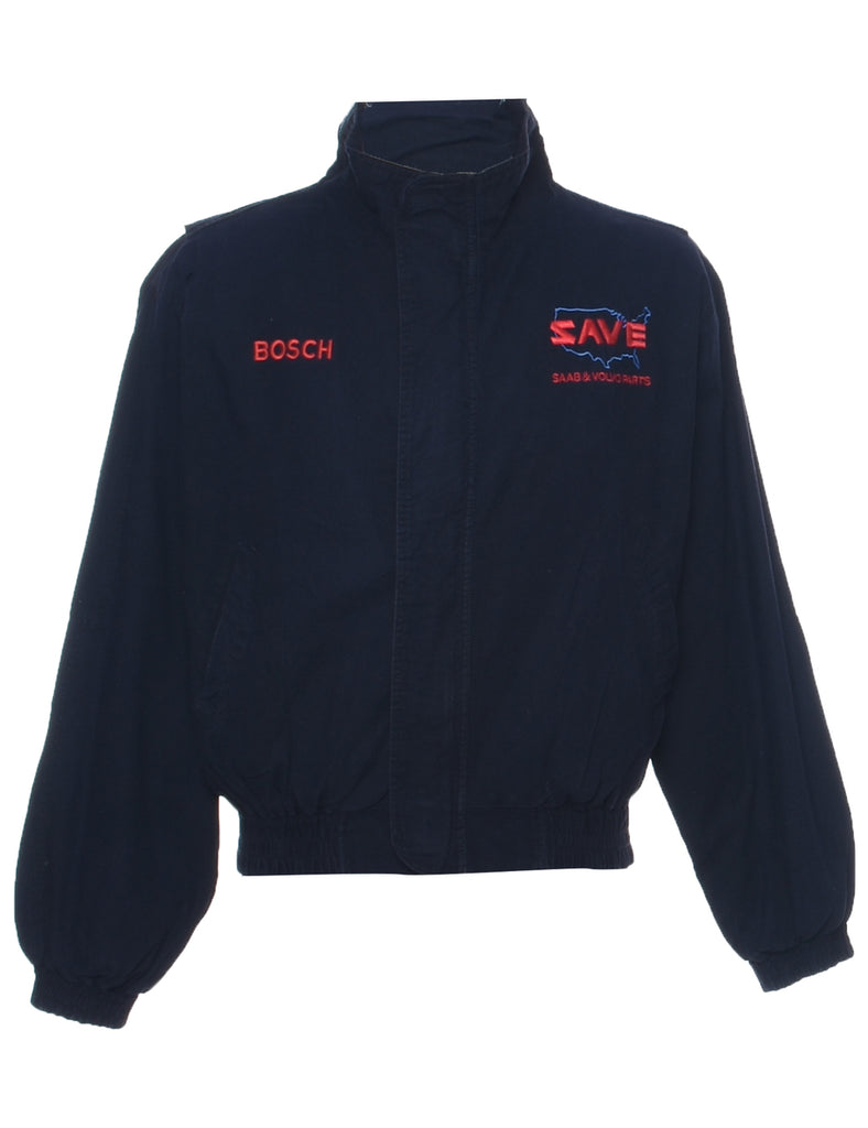 Zip Front Navy Jacket - S