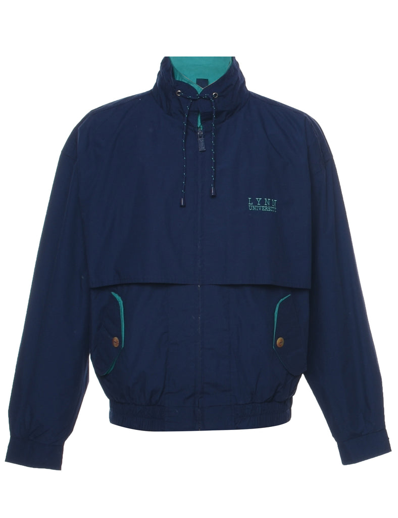 Zip Front Navy Jacket - L