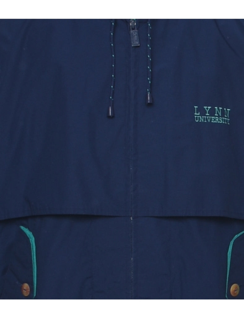 Zip Front Navy Jacket - L
