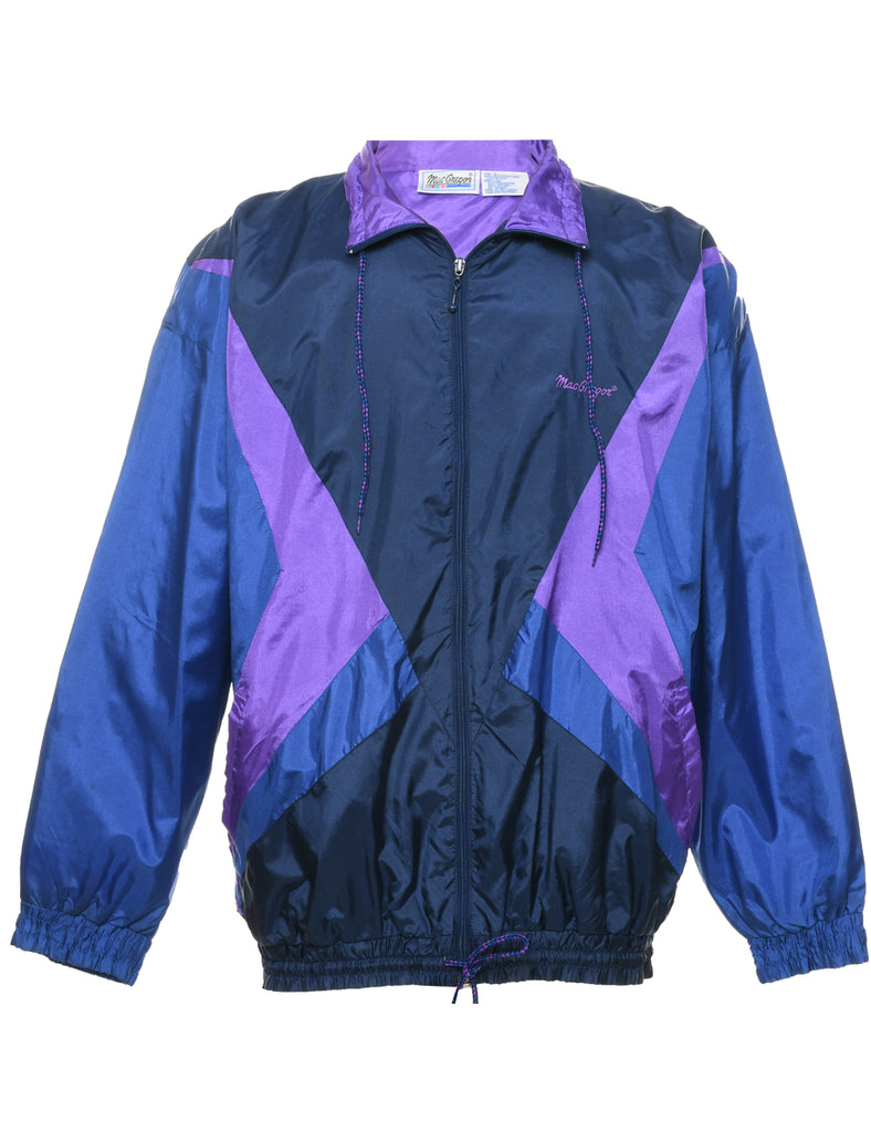 Zip Front Nylon Jacket - L