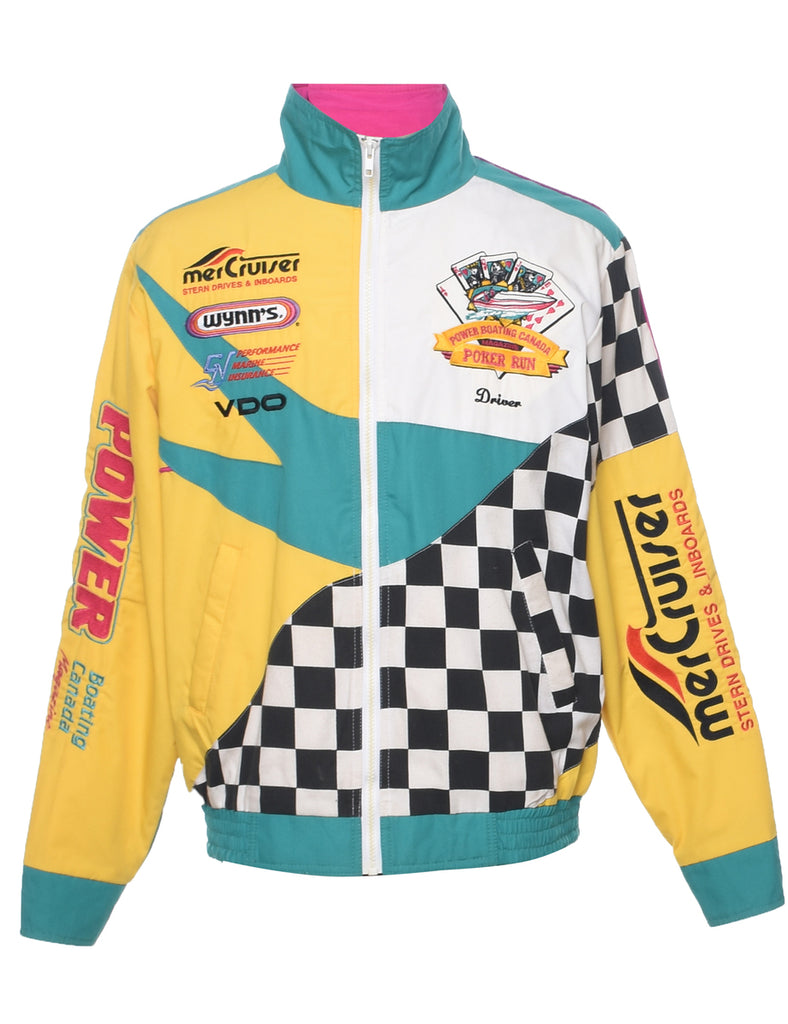 Zip Front Racing Jacket - L