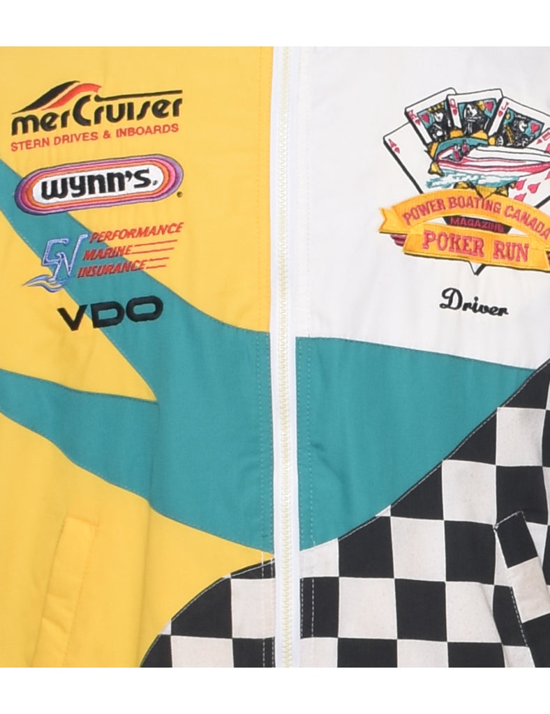 Zip Front Racing Jacket - L