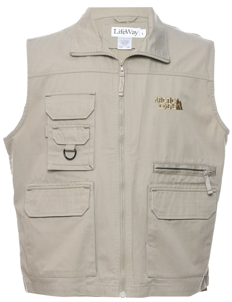 Zip Front Waistcoat - L