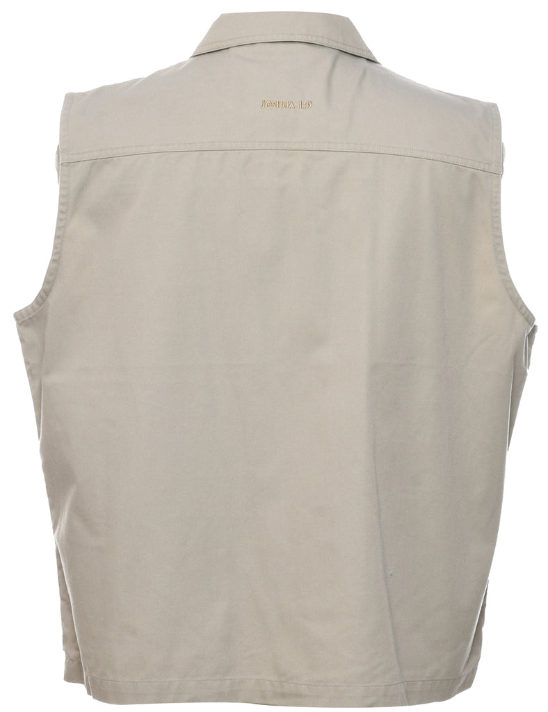 Zip Front Waistcoat - L