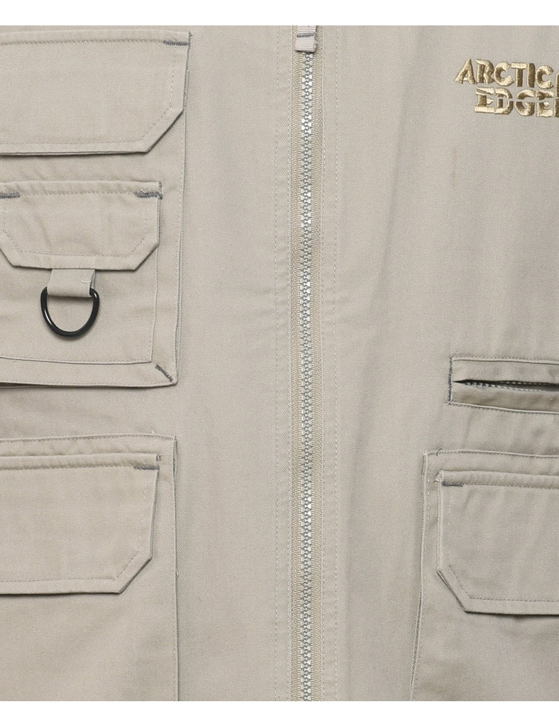 Zip Front Waistcoat - L