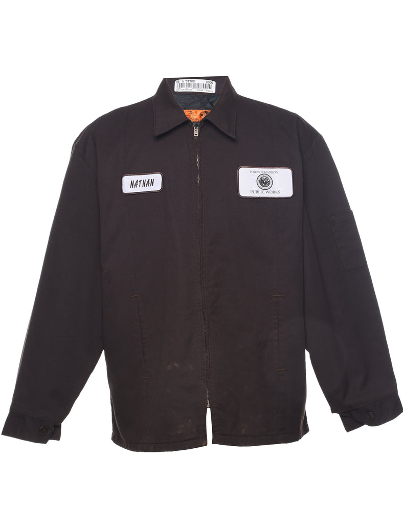 Zip Front Workwear Jacket - L