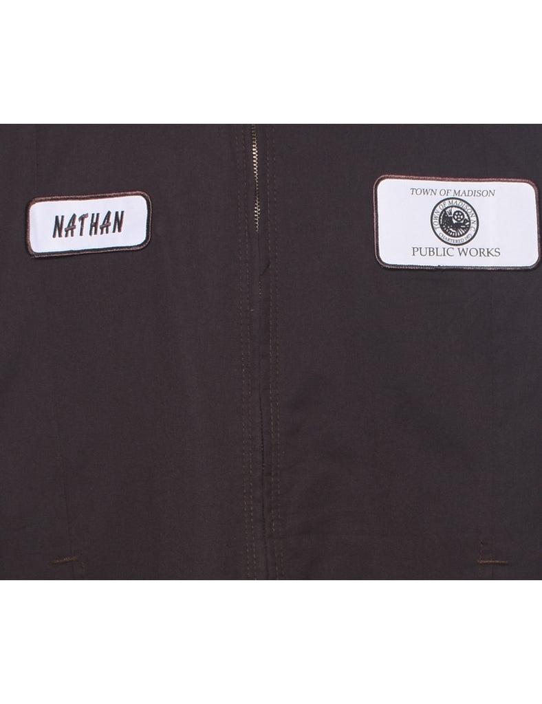 Zip Front Workwear Jacket - L